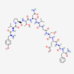 molecular formula C54H79N13O17 B569580 (TYR27)-alpha-CGRP (27-37) (RAT) CAS No. 124501-79-7