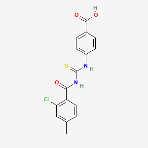 4-({[(2-chloro-4-methylbenzoyl)amino]carbonothioyl}amino)benzoic acid