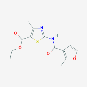 molecular formula C13H14N2O4S B5695827 ethyl 4-methyl-2-[(2-methyl-3-furoyl)amino]-1,3-thiazole-5-carboxylate 