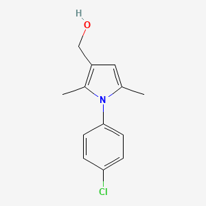 molecular formula C13H14ClNO B5695835 [1-(4-chlorophenyl)-2,5-dimethyl-1H-pyrrol-3-yl]methanol 
