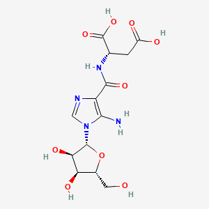 molecular formula C13H18N4O9 B569584 N-Succinyl-5-aminoimidazole-4-carboxamide Ribose CAS No. 17388-80-6