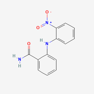 molecular formula C13H11N3O3 B569585 2-(2-Nitro-phenylamino)-benzamide CAS No. 118843-54-2