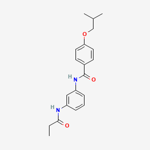 molecular formula C20H24N2O3 B5695867 4-isobutoxy-N-[3-(propionylamino)phenyl]benzamide 