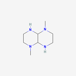 molecular formula C8H18N4 B569587 1,5-Dimethyldecahydropyrazino[2,3-B]pyrazine CAS No. 122734-20-7