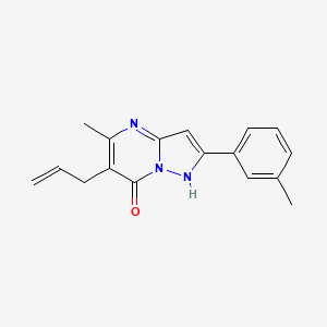 molecular formula C17H17N3O B5695880 6-allyl-5-methyl-2-(3-methylphenyl)pyrazolo[1,5-a]pyrimidin-7-ol 