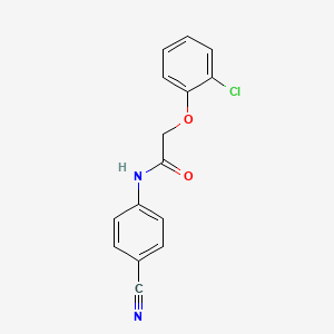 molecular formula C15H11ClN2O2 B5695909 2-(2-chlorophenoxy)-N-(4-cyanophenyl)acetamide 