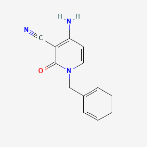 molecular formula C13H11N3O B5695916 4-amino-1-benzyl-2-oxo-1,2-dihydro-3-pyridinecarbonitrile 