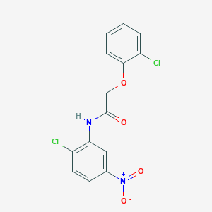 molecular formula C14H10Cl2N2O4 B5695929 N-(2-chloro-5-nitrophenyl)-2-(2-chlorophenoxy)acetamide 