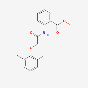 molecular formula C19H21NO4 B5695943 methyl 2-{[(mesityloxy)acetyl]amino}benzoate 
