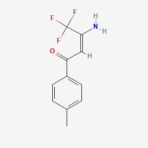 molecular formula C11H10F3NO B5695979 3-amino-4,4,4-trifluoro-1-(4-methylphenyl)-2-buten-1-one 