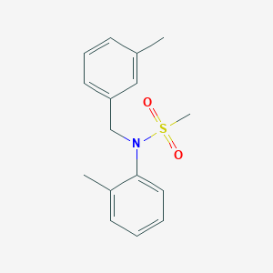 molecular formula C16H19NO2S B5695995 N-(3-methylbenzyl)-N-(2-methylphenyl)methanesulfonamide 
