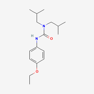 molecular formula C17H28N2O2 B5696029 N'-(4-ethoxyphenyl)-N,N-diisobutylurea 