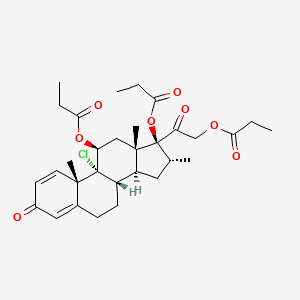 molecular formula C31H41ClO8 B569606 倍氯米松 11,17,21-三丙酸酯 CAS No. 1709825-83-1