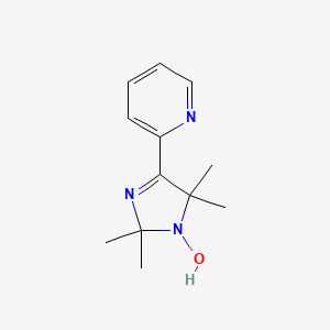 molecular formula C12H17N3O B5696063 2,2,5,5-tetramethyl-4-(2-pyridinyl)-2,5-dihydro-1H-imidazol-1-ol 