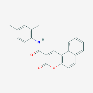 molecular formula C22H17NO3 B5696112 N-(2,4-dimethylphenyl)-3-oxo-3H-benzo[f]chromene-2-carboxamide 