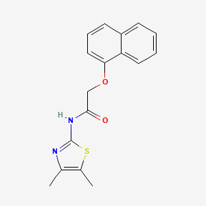 molecular formula C17H16N2O2S B5696118 N-(4,5-dimethyl-1,3-thiazol-2-yl)-2-(1-naphthyloxy)acetamide 