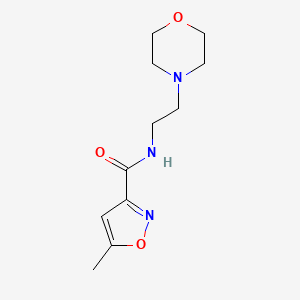 molecular formula C11H17N3O3 B5696135 5-methyl-N-[2-(4-morpholinyl)ethyl]-3-isoxazolecarboxamide 