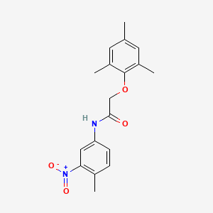 molecular formula C18H20N2O4 B5696157 2-(mesityloxy)-N-(4-methyl-3-nitrophenyl)acetamide 