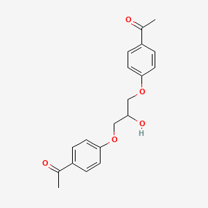 molecular formula C19H20O5 B5696209 1,1'-[(2-hydroxy-1,3-propanediyl)bis(oxy-4,1-phenylene)]diethanone 