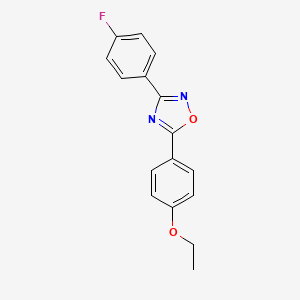 molecular formula C16H13FN2O2 B5696217 5-(4-ethoxyphenyl)-3-(4-fluorophenyl)-1,2,4-oxadiazole 