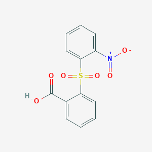 molecular formula C13H9NO6S B5696240 2-[(2-nitrophenyl)sulfonyl]benzoic acid 