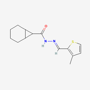 molecular formula C14H18N2OS B5696256 N'-[(3-methyl-2-thienyl)methylene]bicyclo[4.1.0]heptane-7-carbohydrazide 
