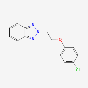 molecular formula C14H12ClN3O B5696260 2-[2-(4-chlorophenoxy)ethyl]-2H-1,2,3-benzotriazole 