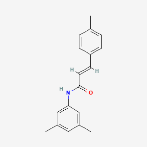 molecular formula C18H19NO B5696279 N-(3,5-dimethylphenyl)-3-(4-methylphenyl)acrylamide 