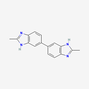 molecular formula C16H14N4 B5696322 2,2'-dimethyl-3H,3'H-5,5'-bibenzimidazole 
