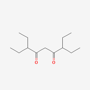 molecular formula C13H24O2 B569633 3,7-二乙基壬烷-4,6-二酮 CAS No. 872802-98-7