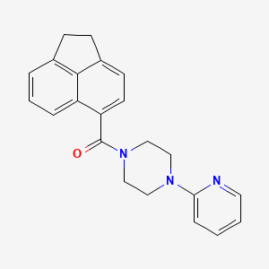 molecular formula C22H21N3O B5696347 1-(1,2-dihydro-5-acenaphthylenylcarbonyl)-4-(2-pyridinyl)piperazine 