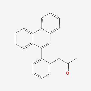molecular formula C23H18O B569640 1-(2-(Phenanthren-9-yl)phenyl)propan-2-one CAS No. 1013933-56-6