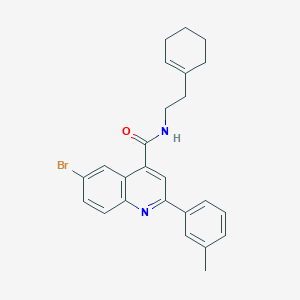 6-bromo-N-[2-(1-cyclohexen-1-yl)ethyl]-2-(3-methylphenyl)-4-quinolinecarboxamide