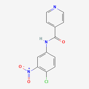 molecular formula C12H8ClN3O3 B5696417 N-(4-chloro-3-nitrophenyl)isonicotinamide 