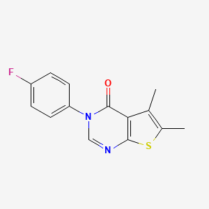 molecular formula C14H11FN2OS B5696431 3-(4-fluorophenyl)-5,6-dimethylthieno[2,3-d]pyrimidin-4(3H)-one 