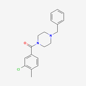 1-benzyl-4-(3-chloro-4-methylbenzoyl)piperazine