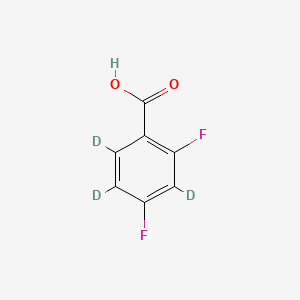 molecular formula C7H4F2O2 B569645 2,4-二氟苯甲酸-d3 CAS No. 1219804-63-3