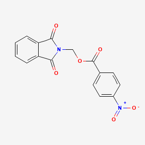 molecular formula C16H10N2O6 B5696453 (1,3-dioxo-1,3-dihydro-2H-isoindol-2-yl)methyl 4-nitrobenzoate CAS No. 62153-82-6