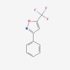 molecular formula C10H6F3NO B5696459 3-phenyl-5-(trifluoromethyl)isoxazole CAS No. 62847-60-3