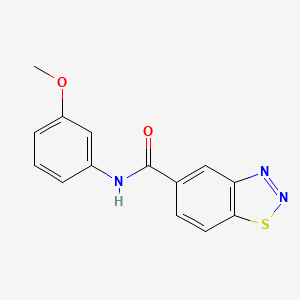 molecular formula C14H11N3O2S B5696474 N-(3-methoxyphenyl)-1,2,3-benzothiadiazole-5-carboxamide 