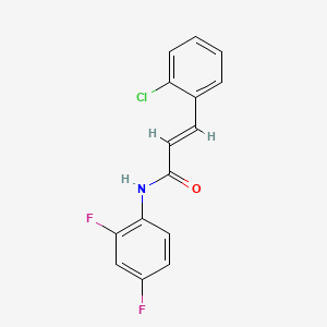 molecular formula C15H10ClF2NO B5696483 3-(2-chlorophenyl)-N-(2,4-difluorophenyl)acrylamide 