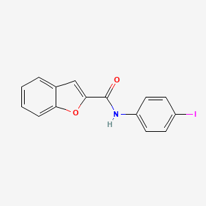 molecular formula C15H10INO2 B5696491 N-(4-iodophenyl)-1-benzofuran-2-carboxamide 
