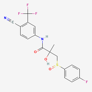 molecular formula C18H14F4N2O3S B569652 Bicalutamide Sulfoxide CAS No. 945419-64-7