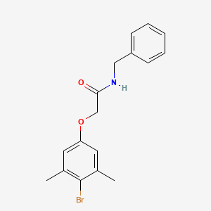 molecular formula C17H18BrNO2 B5696522 N-benzyl-2-(4-bromo-3,5-dimethylphenoxy)acetamide 