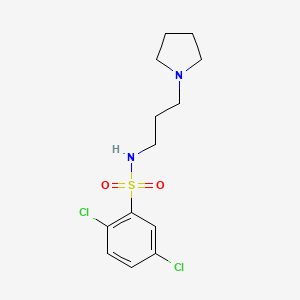 molecular formula C13H18Cl2N2O2S B5696530 2,5-dichloro-N-[3-(1-pyrrolidinyl)propyl]benzenesulfonamide 