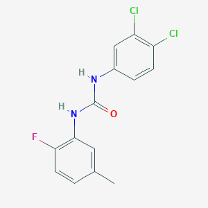molecular formula C14H11Cl2FN2O B5696536 N-(3,4-dichlorophenyl)-N'-(2-fluoro-5-methylphenyl)urea 