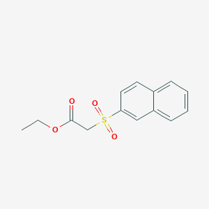 molecular formula C14H14O4S B5696577 ethyl (2-naphthylsulfonyl)acetate 