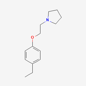 molecular formula C14H21NO B5696585 1-[2-(4-ethylphenoxy)ethyl]pyrrolidine 