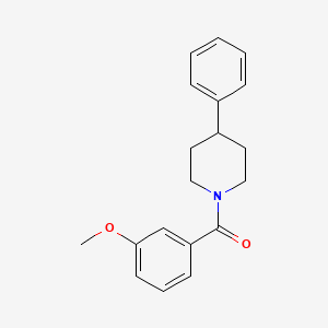 molecular formula C19H21NO2 B5696599 1-(3-methoxybenzoyl)-4-phenylpiperidine 