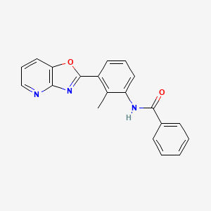 molecular formula C20H15N3O2 B5696602 N-(2-methyl-3-[1,3]oxazolo[4,5-b]pyridin-2-ylphenyl)benzamide CAS No. 328907-89-7